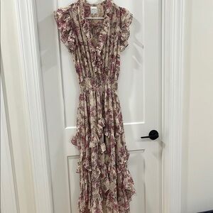 Multicolored Ruffled Maxi Sundress